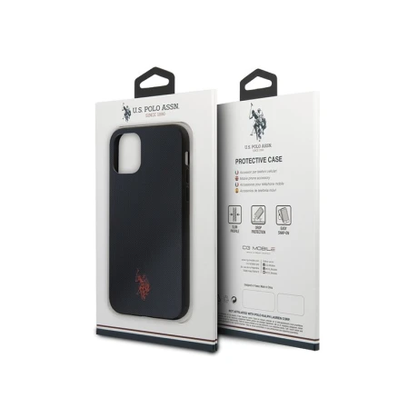 Husa Cover US Polo Type Collection pentru iPhone 11 Bleumarin