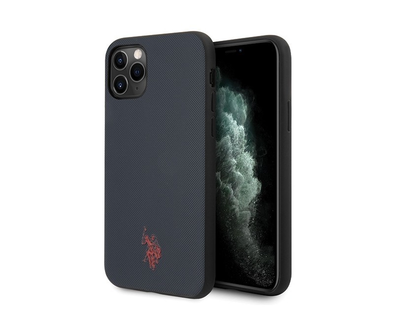 Husa Cover US Polo Type Collection pentru iPhone 11 Pro Max Bleumarin thumb