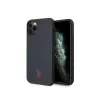 Husa Cover US Polo Type Collection pentru iPhone 11 Pro Max Bleumarin