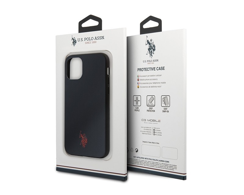 Husa Cover US Polo Type Collection pentru iPhone 11 Pro Max Bleumarin thumb