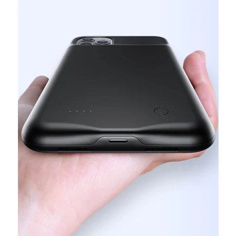 Husa Cu Baterie iPhone 11 Pro Max, Usams 4500mAh, Negru