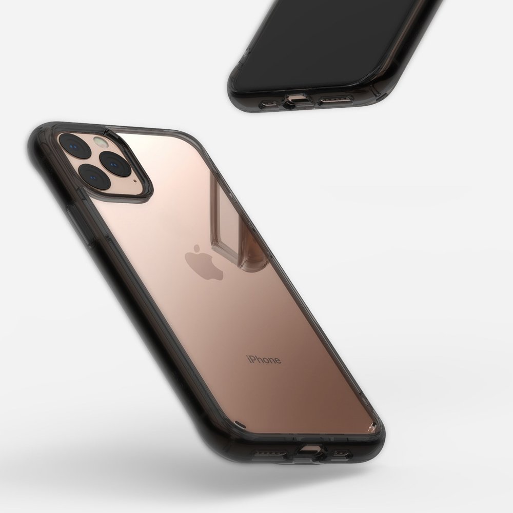 Husa cu cadru TPU iPhone 11 PRO, Ringke Fusion, Grey thumb