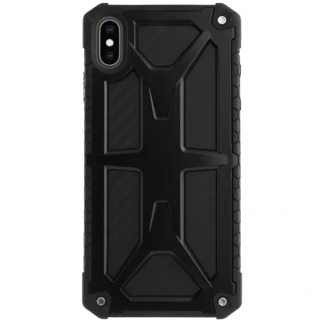 Husa Defender iPhone XS Max, Negru Contakt