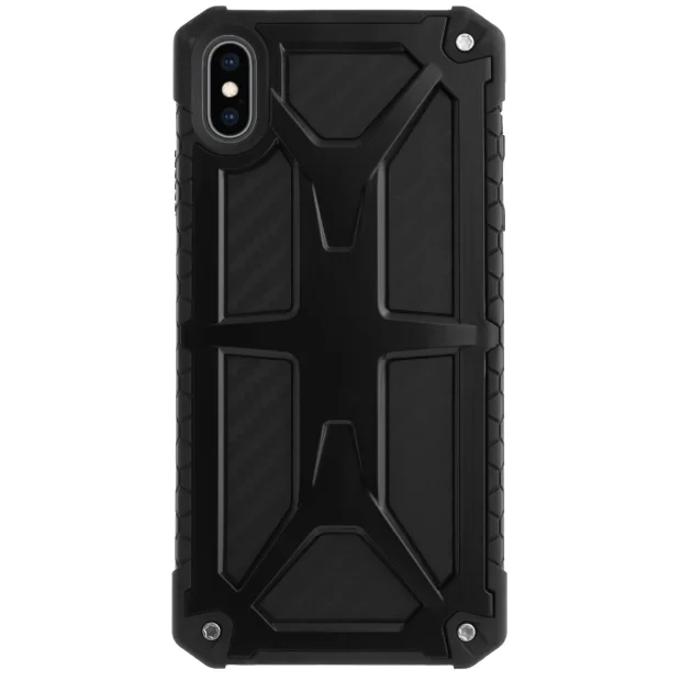 Husa Defender iPhone XS Max, Negru Contakt