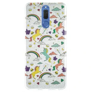 Husa Fashion Huawei Mate 10 Lite, Glitter Unicorn