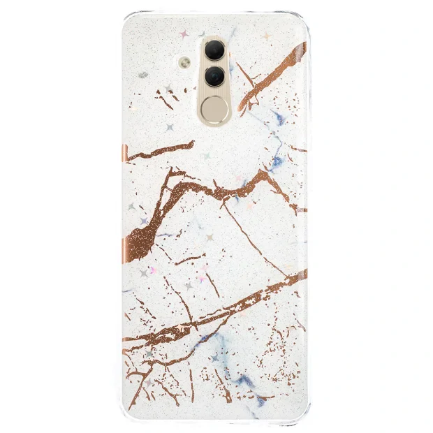 Husa Fashion Huawei Mate 20 Lite, Marble Alb