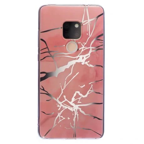 Husa Fashion Huawei Mate 20, Marble Roz
