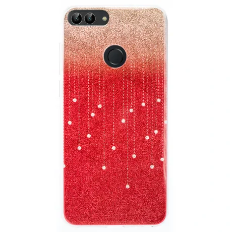 Husa Fashion Huawei P Smart, Glitter Rosie