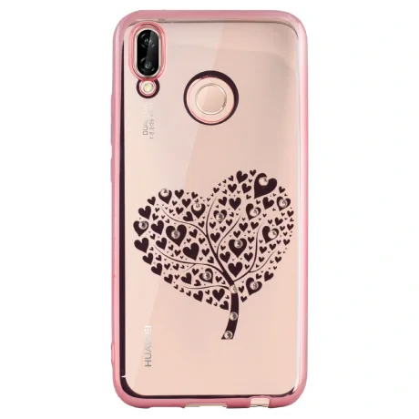 Husa Fashion Huawei P20 Lite Heart Tree Roz Beeyo