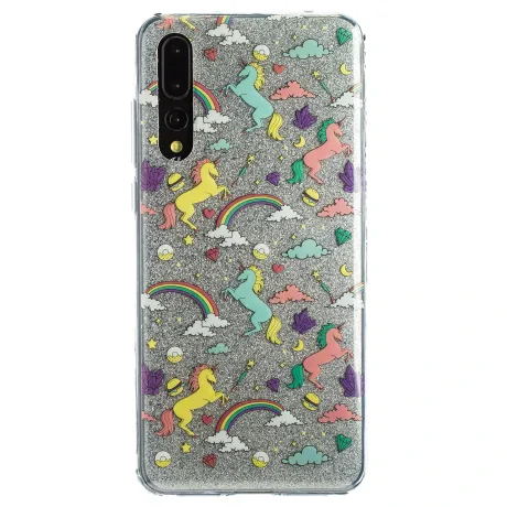 Husa Fashion Huawei P20 Pro ,Glitter Unicorn