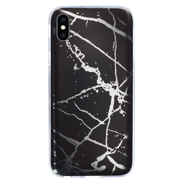 Husa Fashion Huawei P30, Marble Negru