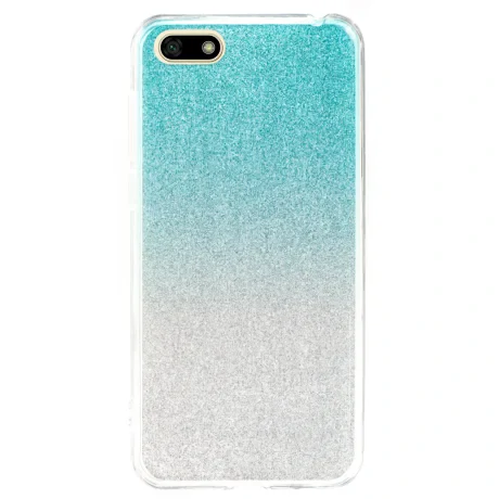 Husa Fashion Huawei Y5 Prime 2018, Glitter Argintie