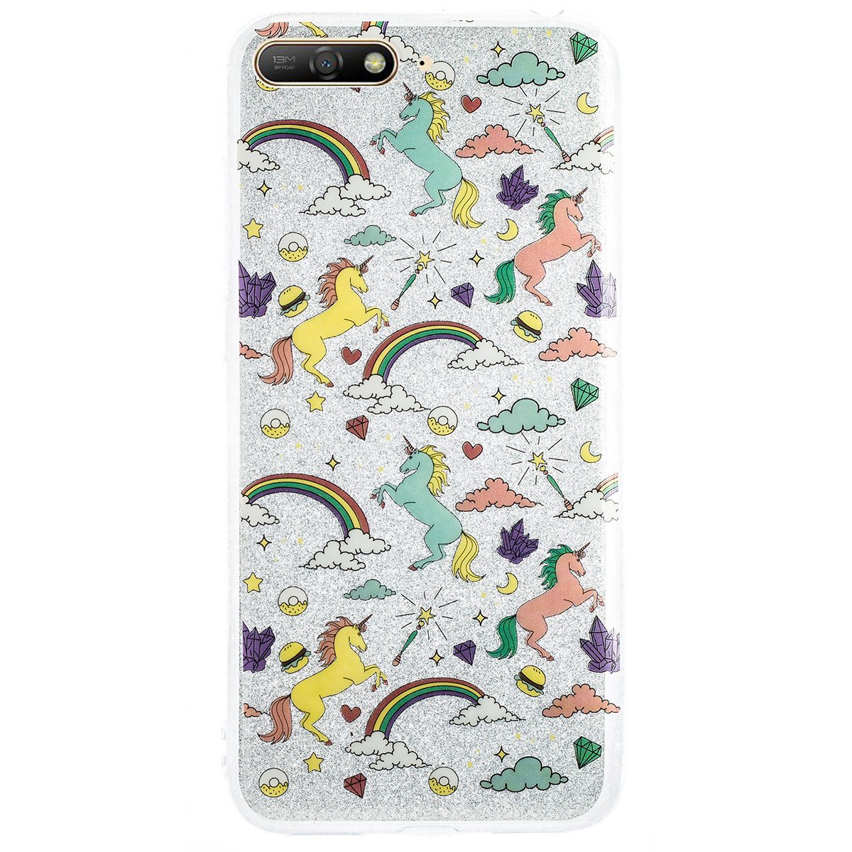 Husa Fashion Huawei Y6 2018 ,Glitter Unicorn thumb