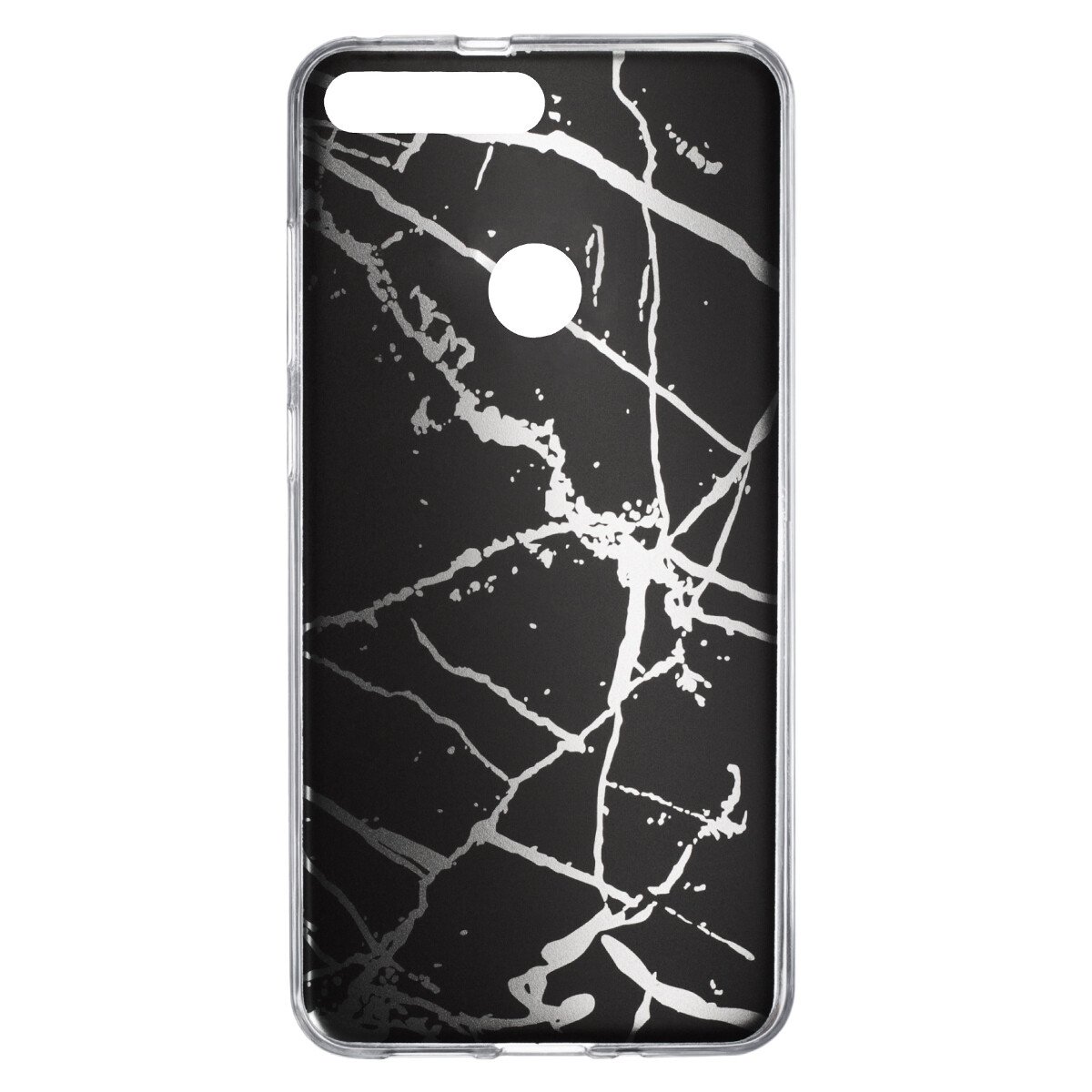 Husa Fashion Huawei Y7 Prime 2018, Marble Negru thumb