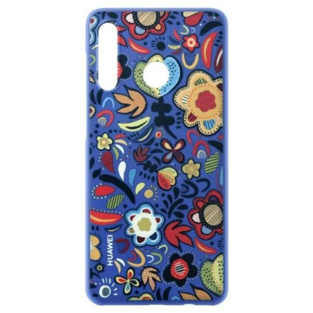 Husa fashion Huawwei P30 Lite Blue Floral PC Case