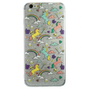 Husa Fashion iPhone 6 Plus, Glitter Unicorn