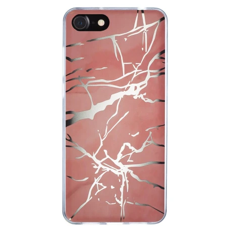 Husa Fashion iPhone 7/8/SE 2, Marble Roz