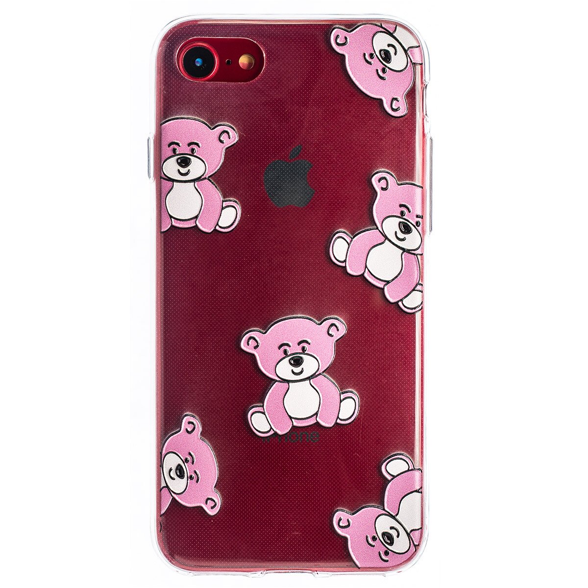 Husa Fashion iPhone 7/8/SE 2 Negru, Pink Bears thumb