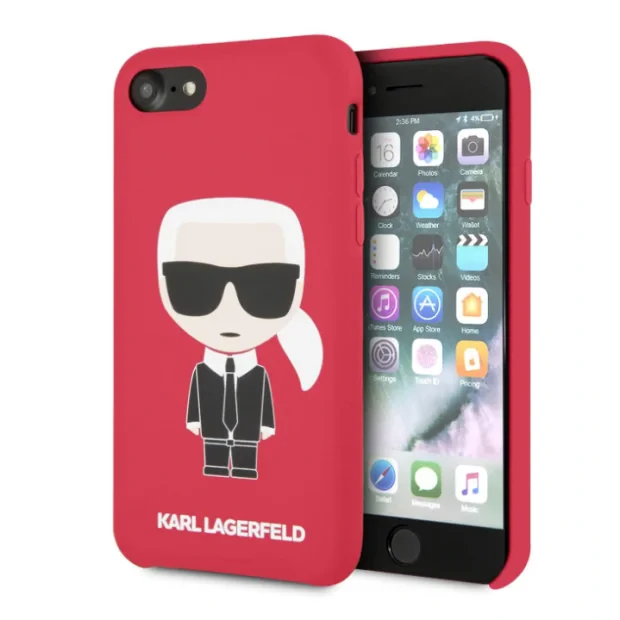 Husa Karl Lagerfeld iPhone 7/8/SE 2 Rosu Karl Lagerfeld