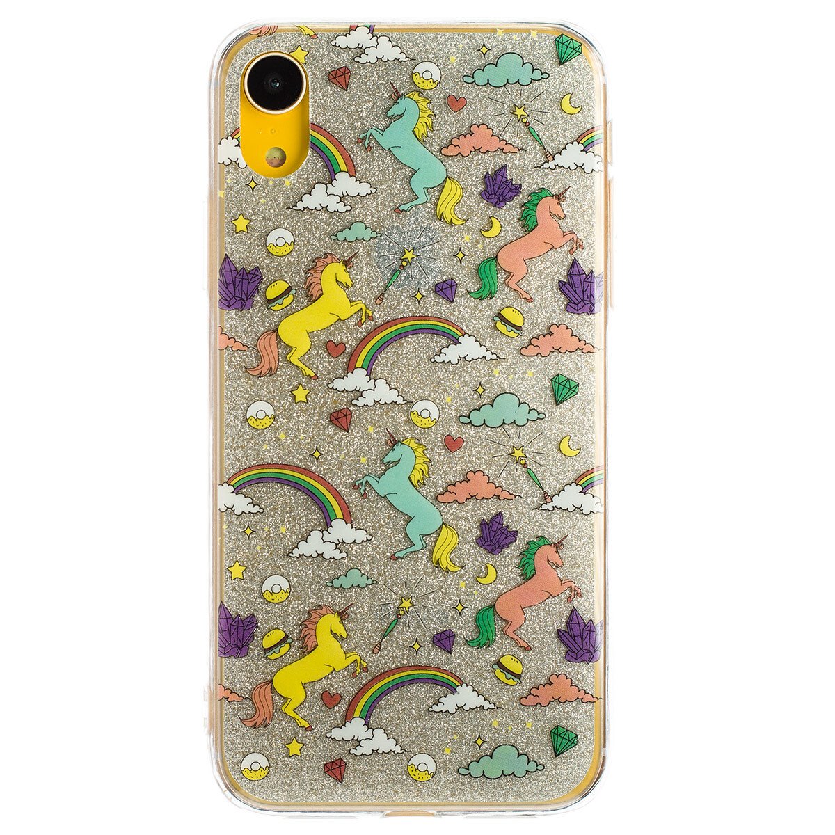 Husa Fashion iPhone XR, Glitter Unicorn thumb