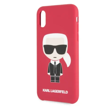 Husa Fashion iPhone XR Rosu Ikonik Karl Lagerfeld