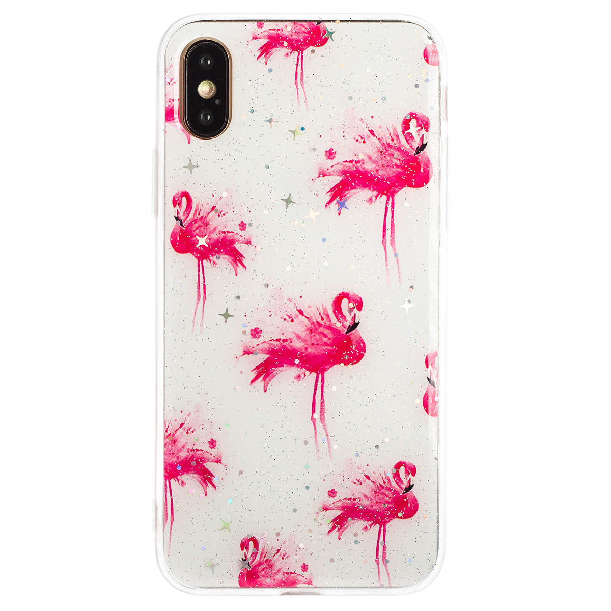 Husa Fashion iPhone X/XS, Flamingo thumb