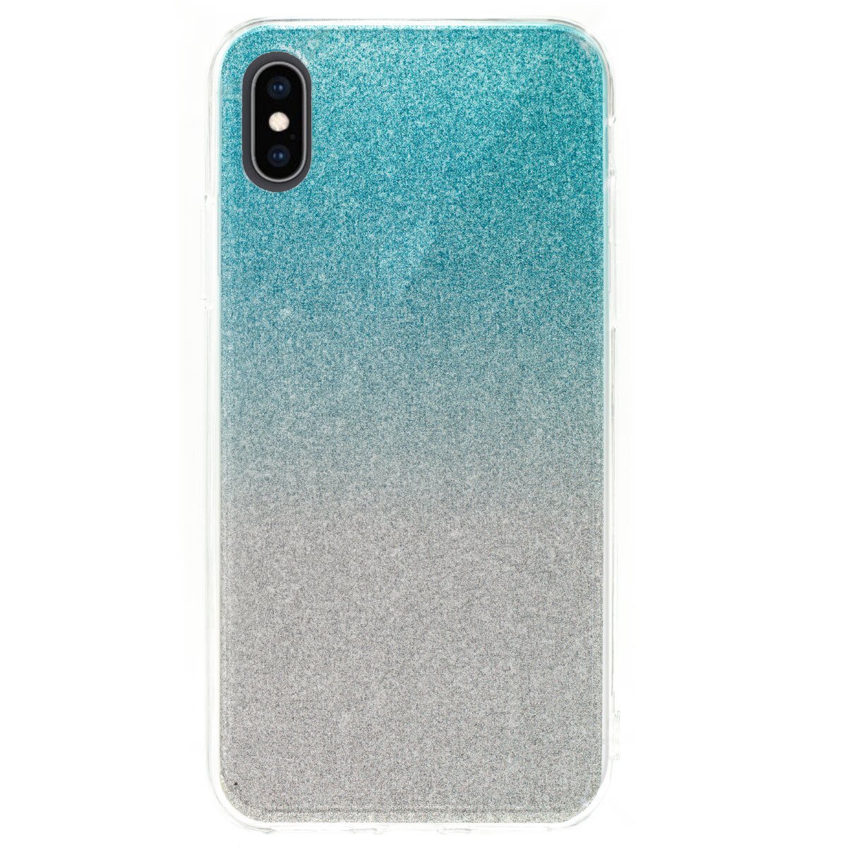 Husa Fashion iPhone X/XS, Glitter Argintie thumb