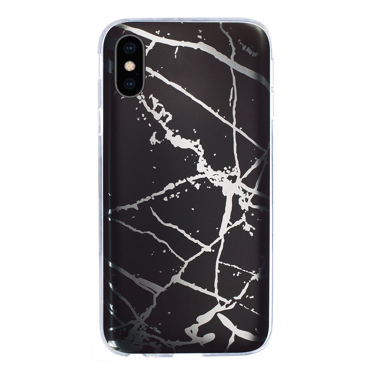 Husa Fashion iPhone X/XS, Marble Negru thumb