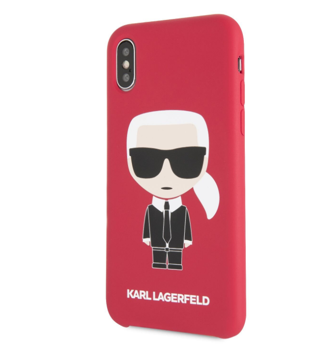 Husa Fashion iPhone X/XS Rosu Ikonik Karl Lagerfeld thumb