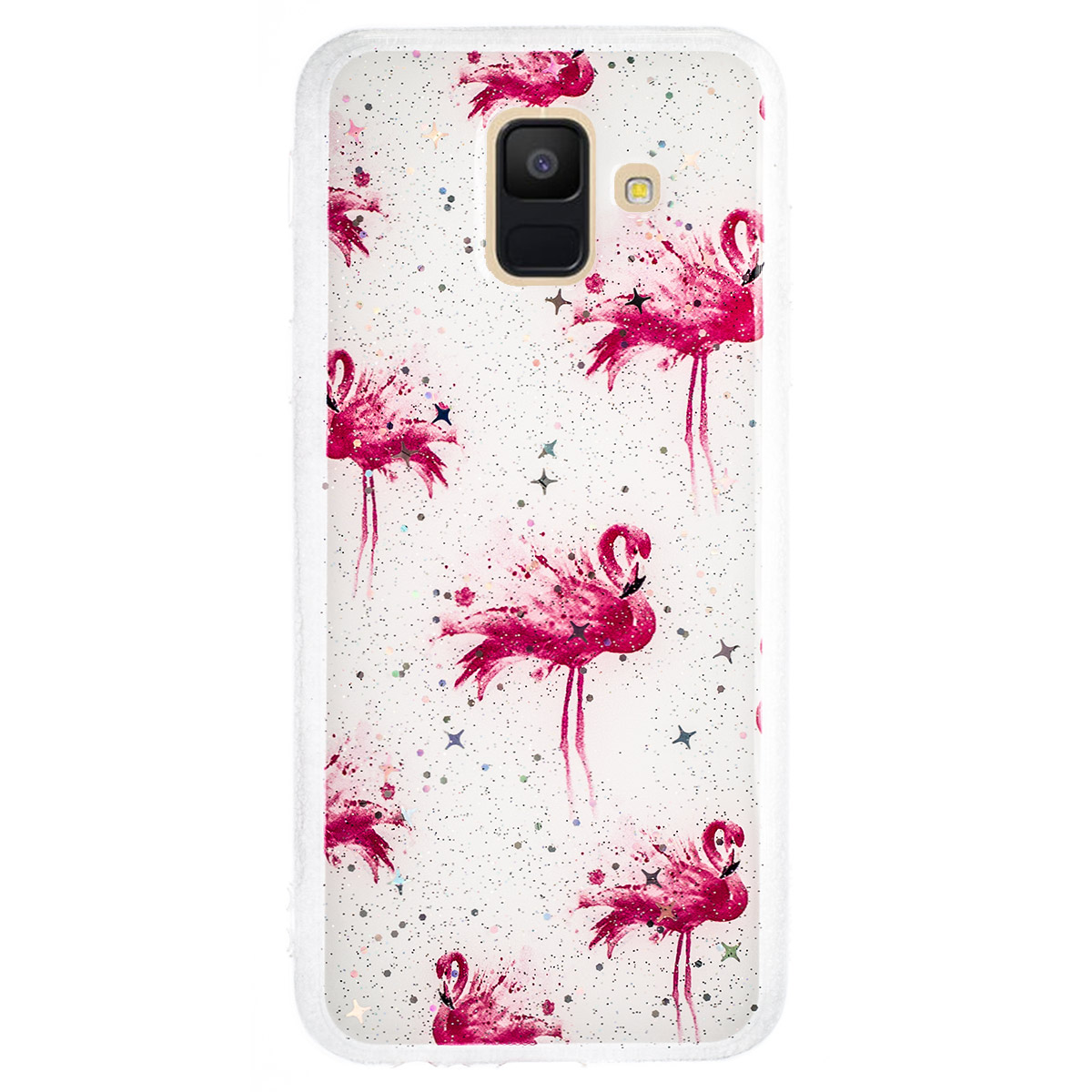Husa Fashion Samsung Galaxy A6 2018, Flamingo thumb