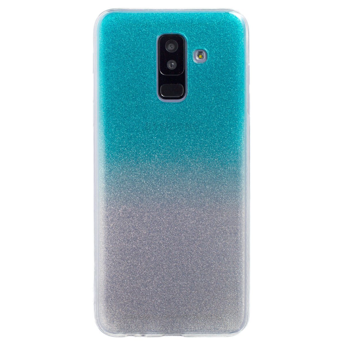 Husa Fashion Samsung Galaxy A6 Plus 2018, Glitter Argintie thumb