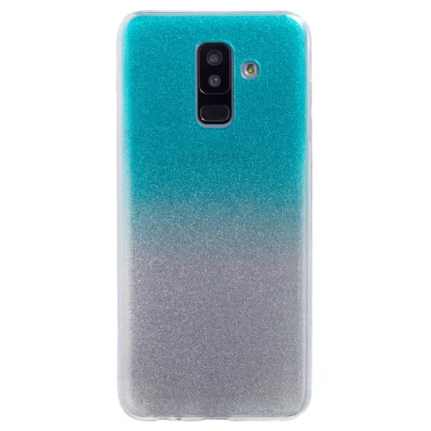 Husa Fashion Samsung Galaxy A6 Plus 2018, Glitter Argintie