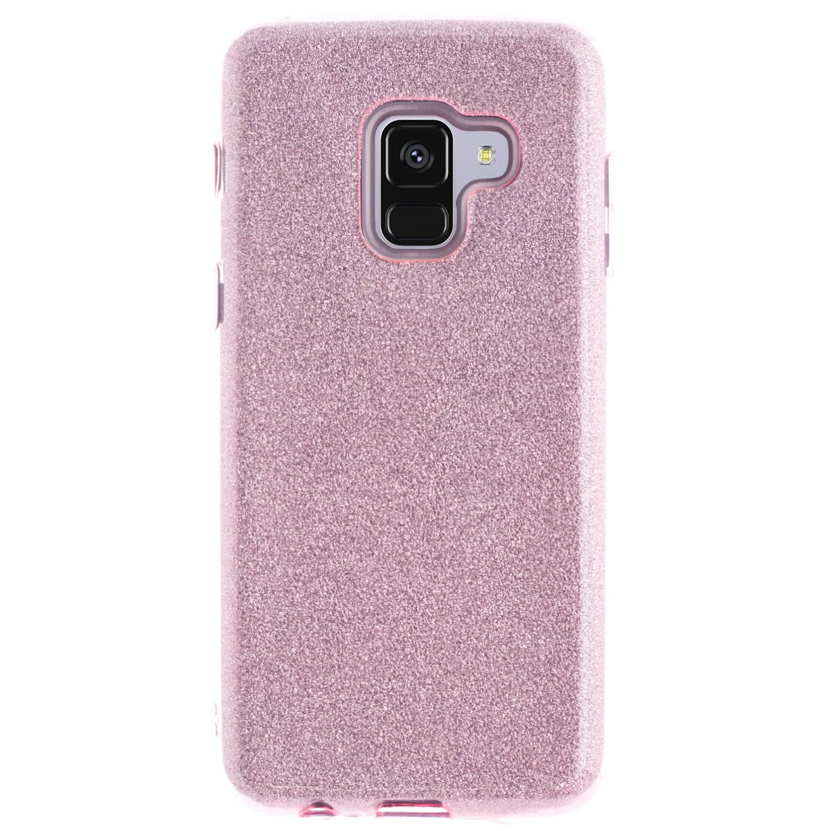 Husa Fashion Samsung Galaxy A8 2018, Contakt Glitter Roz thumb