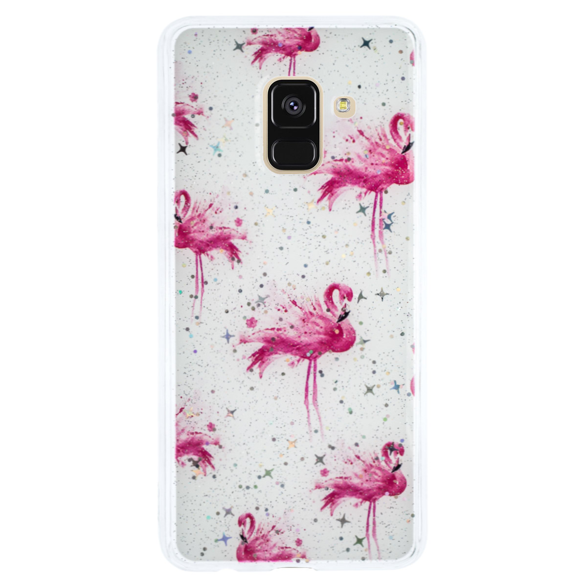 Husa Fashion Samsung Galaxy A8 2018, Flamingo thumb