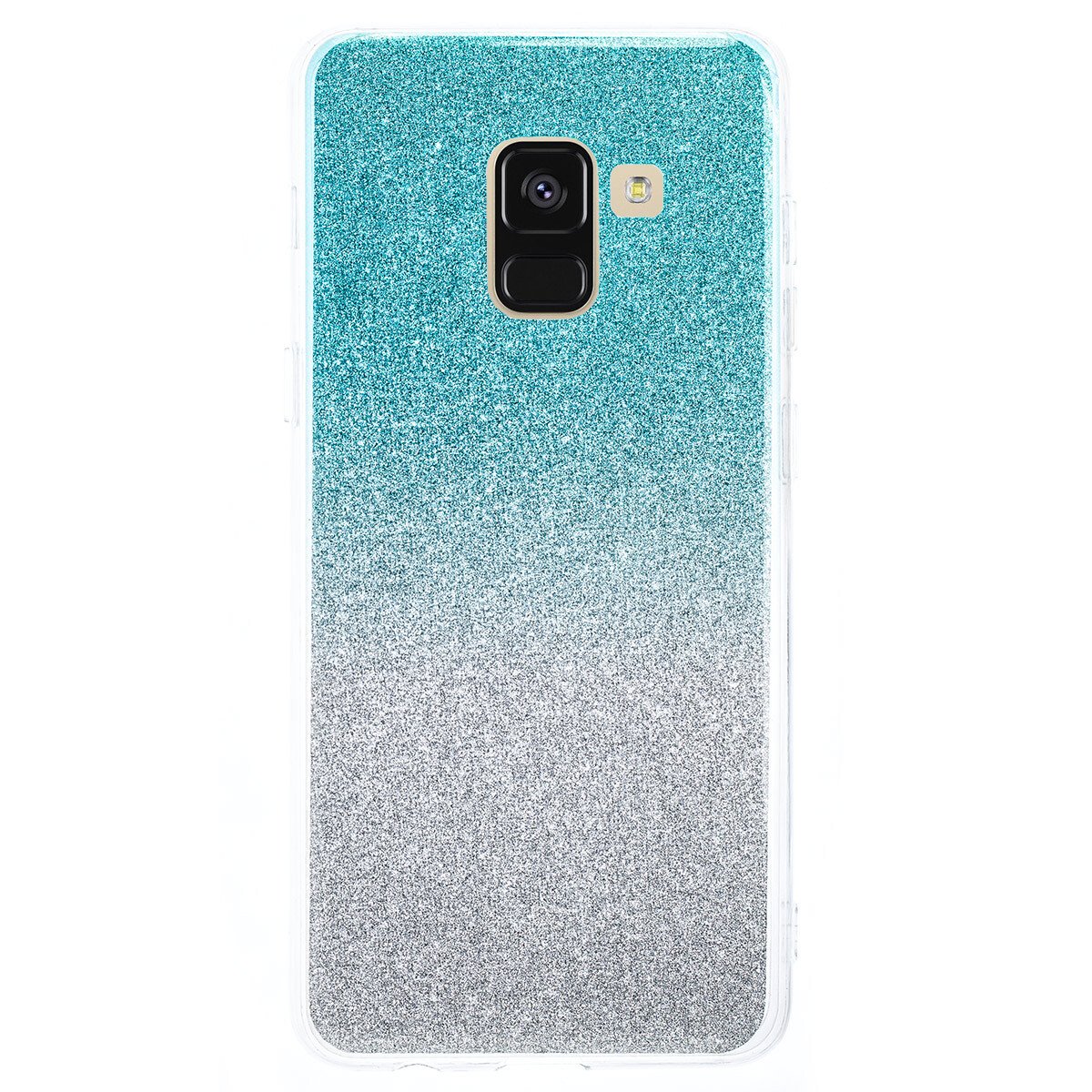 Husa Fashion Samsung Galaxy A8 2018, Glitter Argintie thumb