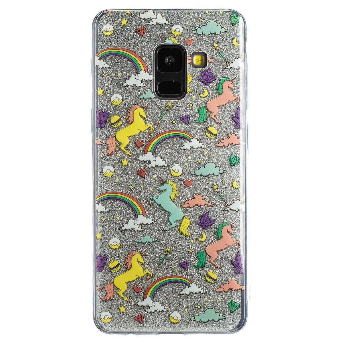 Husa Fashion Samsung Galaxy A8 2018, Glitter Unicorn thumb