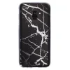 Husa Fashion Samsung Galaxy A8 Plus 2018, Marble Negru