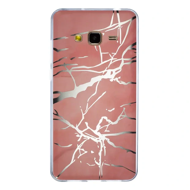 Husa Fashion Samsung Galaxy J3 2016, Marble Roz