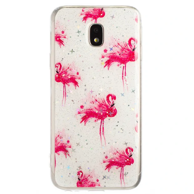 Husa Fashion Samsung Galaxy J3 2017, Flamingo