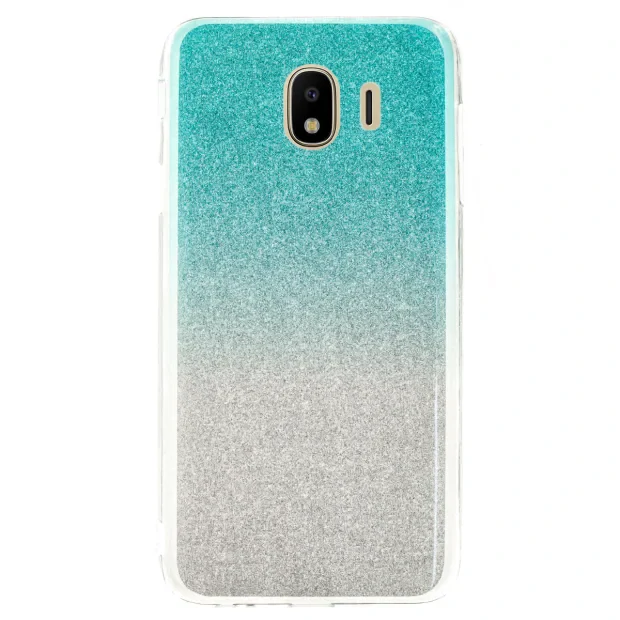 Husa Fashion Samsung Galaxy J4 2018, Glitter Argintie