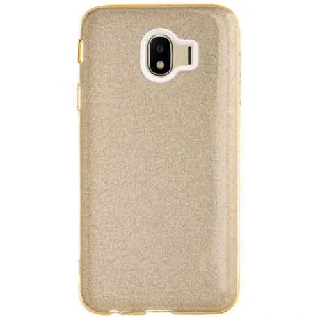 Husa Fashion Samsung Galaxy J4 2018, Glitter Aurie