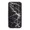 Husa Fashion Samsung Galaxy J4 2018, Marble Negru