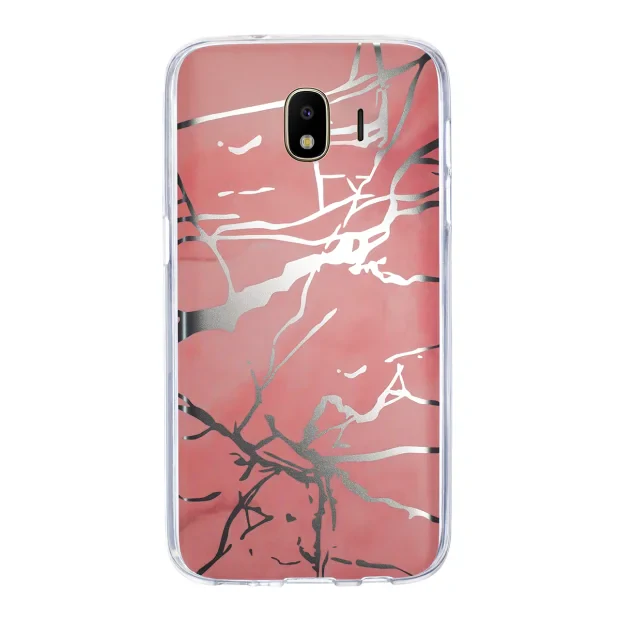 Husa Fashion Samsung Galaxy J4 2018, Marble Roz