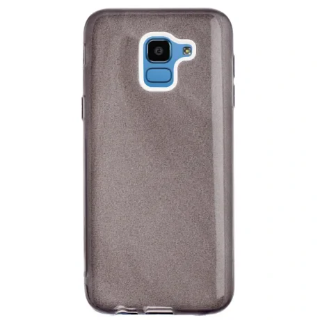 Husa Fashion Samsung Galaxy J6 2018, Glitter Negru