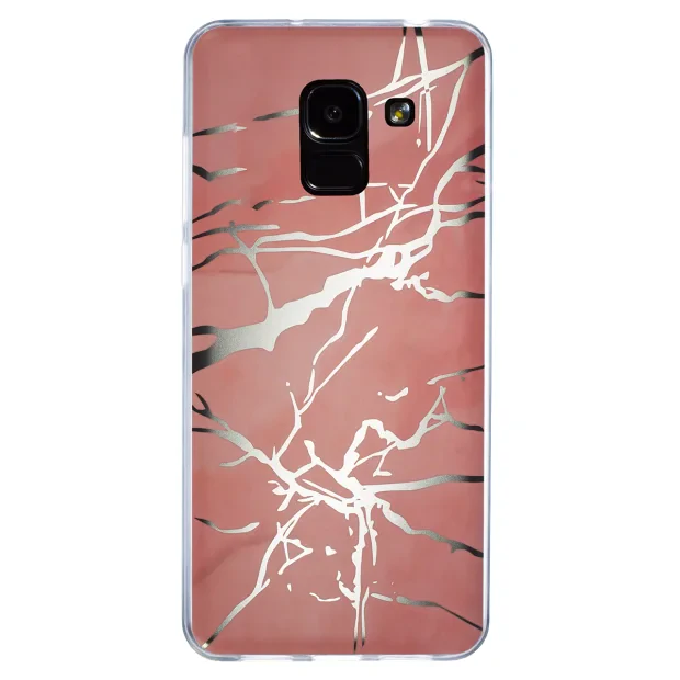 Husa Fashion Samsung Galaxy J6 2018, Marble Roz