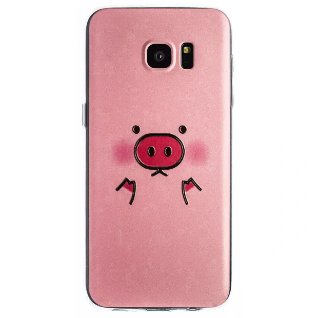 Husa Fashion Samsung Galaxy S7 Edge, Pig