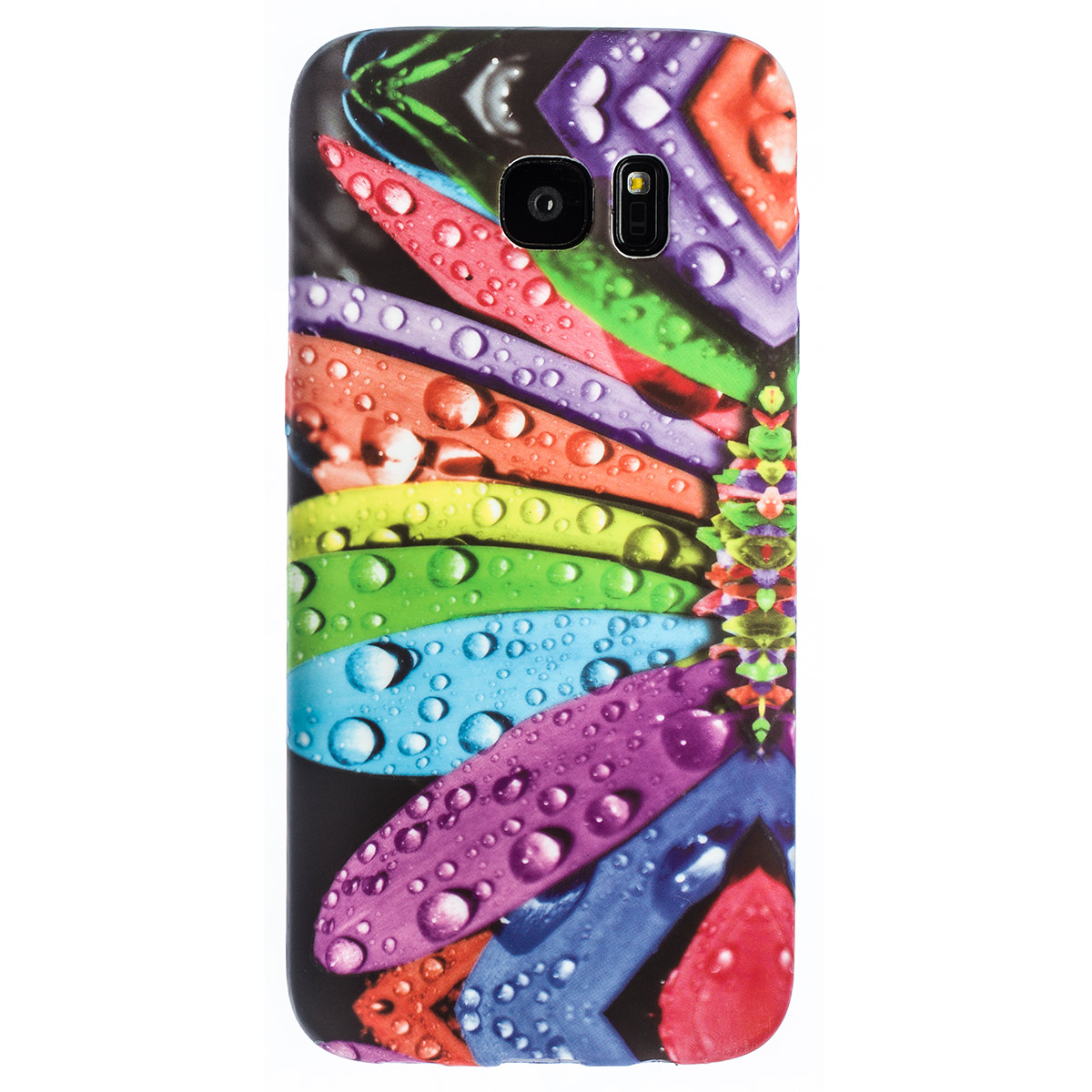 Husa Fashion Samsung Galaxy S7 Edge, Rainbow Flower thumb