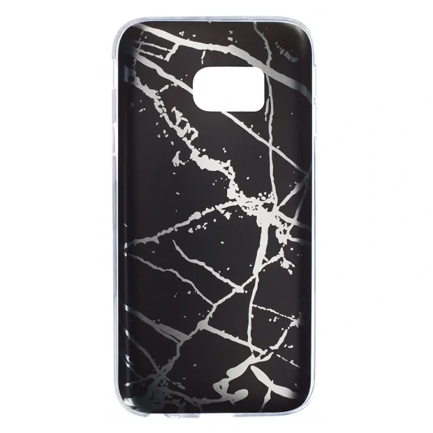 Husa Fashion Samsung Galaxy S7, Marble Negru