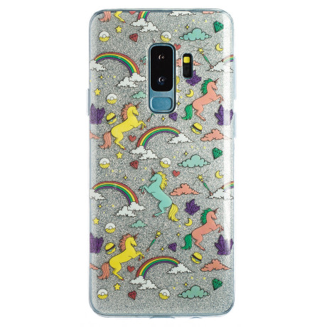 The church Recur Awkward Husa Fashion Samsung Galaxy S9 Plus, Glitter Unicorn - Contakt.ro