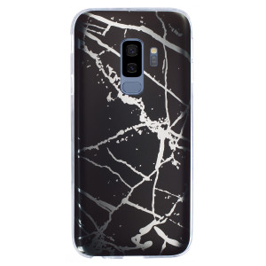 Husa Fashion Samsung Galaxy S9 Plus, Marble Negru